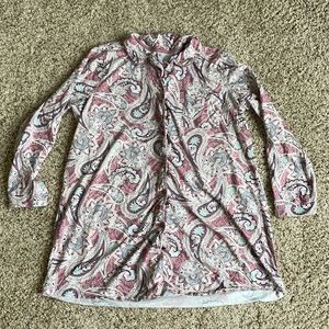 Simple Pleasures pink paisley nightshirt